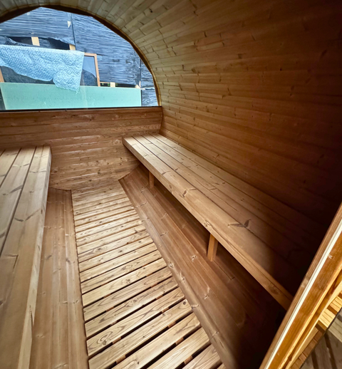 rundes Thermoholz Saunafass tynny