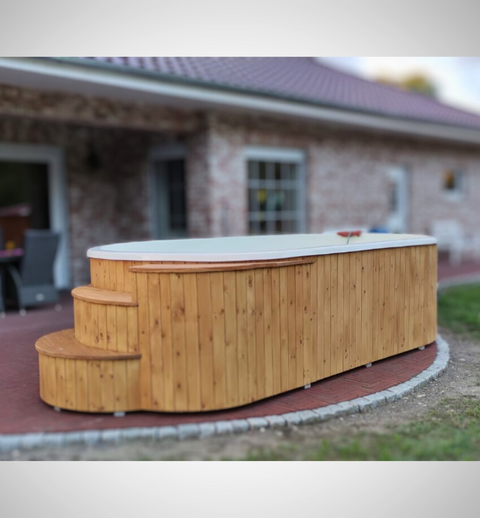 Holz-Aufstellpool allas S