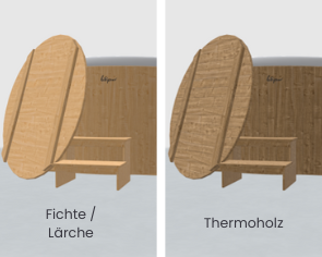 hikipuu: Fichte/Lärche vs. Thermoholz