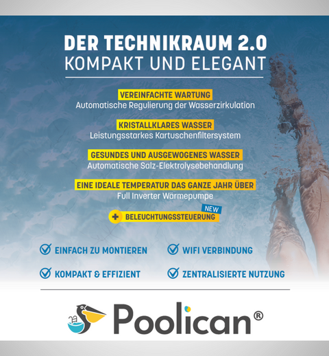 reversible Wärmepumpe Poolican