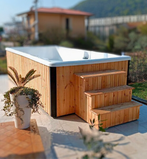 Holz-Aufstellpool allas combi