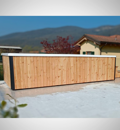 Holz-Aufstellpool allas combi