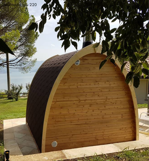 Thermoholz Saunapod iglu Bausatz