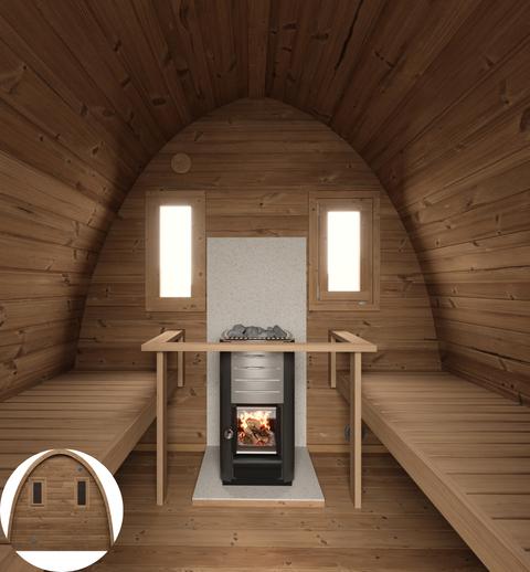 Thermoholz Saunapod iglu Bausatz