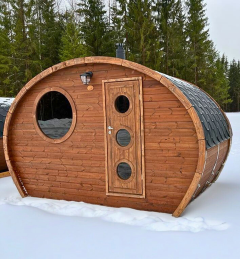 Thermoholz ovale Sauna soiki