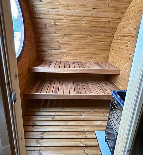 Thermoholz ovale Sauna soiki