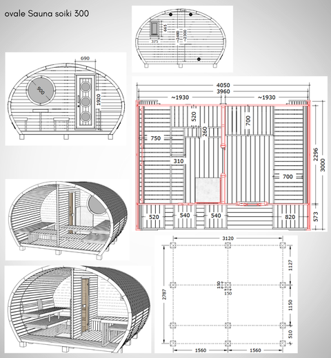 Thermoholz ovale Sauna soiki