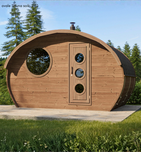Thermoholz ovale Sauna soiki