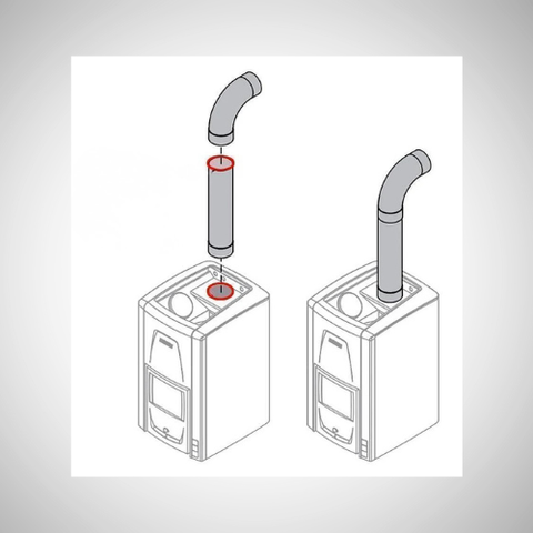 Harvia Schornstein Verlängerung 50